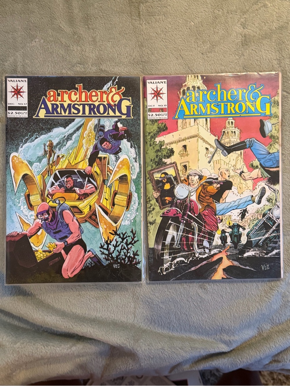 VTG 90s Valiant Comics  Archer & Armstrong Comic Pair (2)
